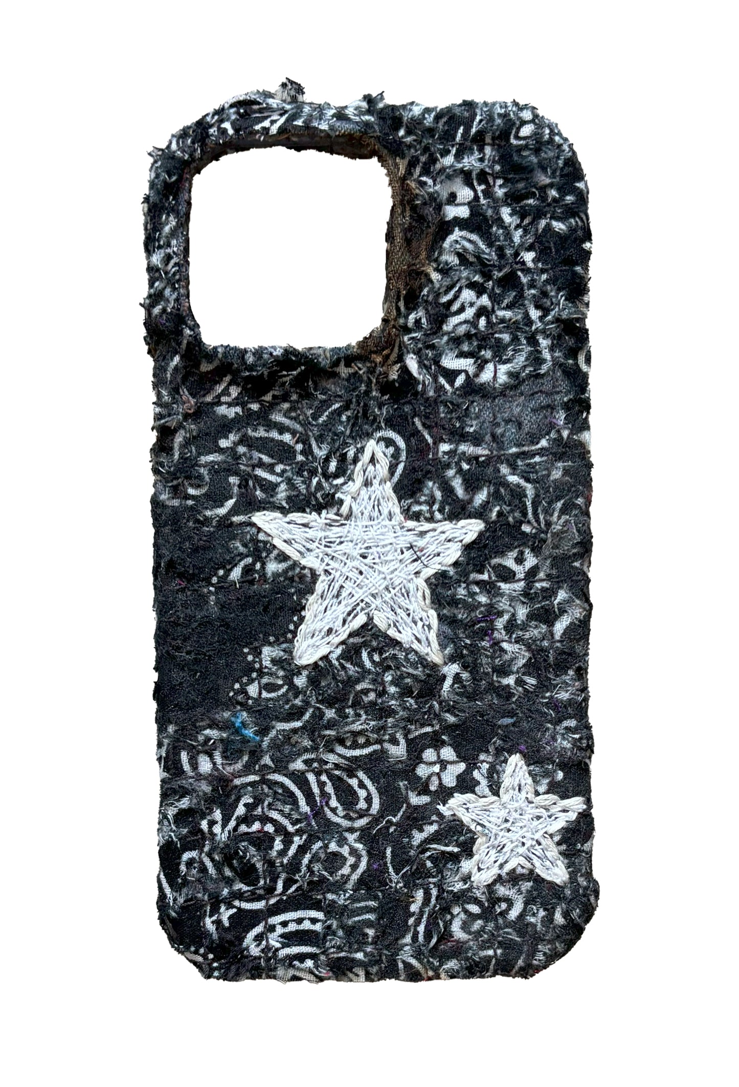 Boro iPhone 15 Pro Max Case - Black & White Stars