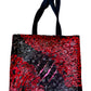 Boro Claw Mark Tote Bag: Black & Red