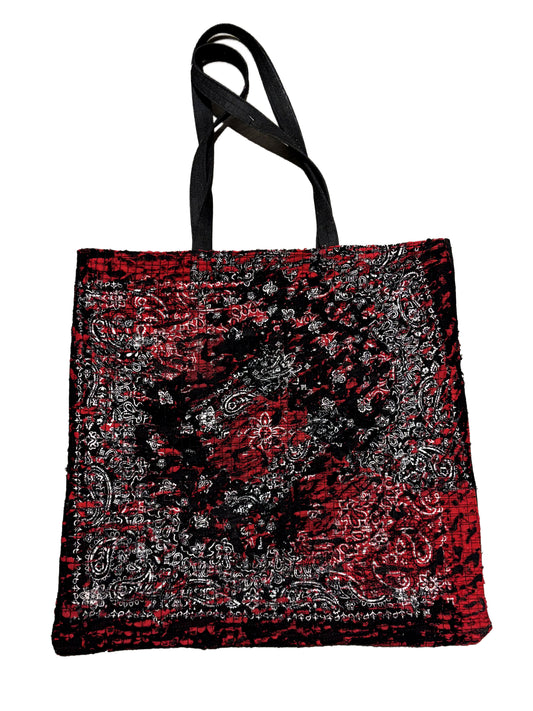 Boro Tote Bag - Black/Red